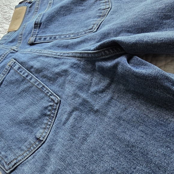 Everlane The Way High Jean Organic Cotton Straight Leg Raw Hem - Distressed 24R - Picture 12 of 16